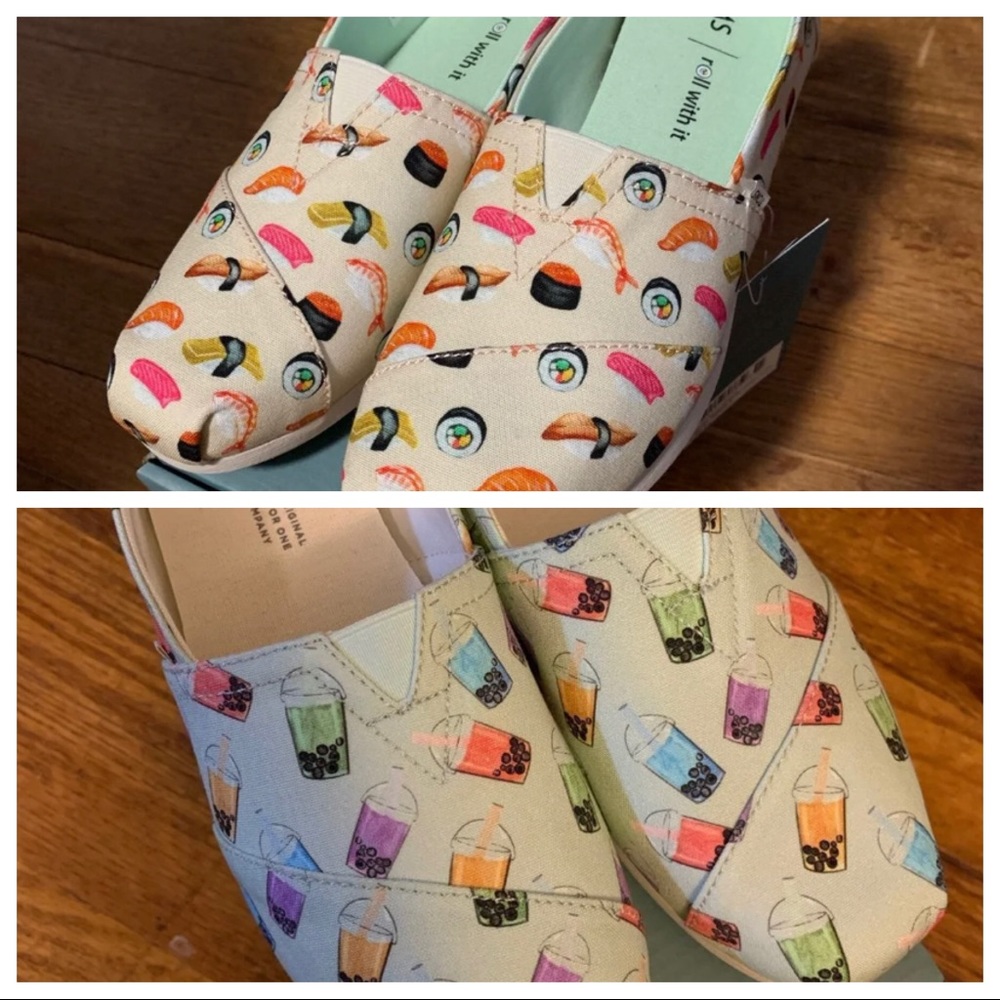 IN SEARCH OF! Toms sushi or bubble tea,in a size 8